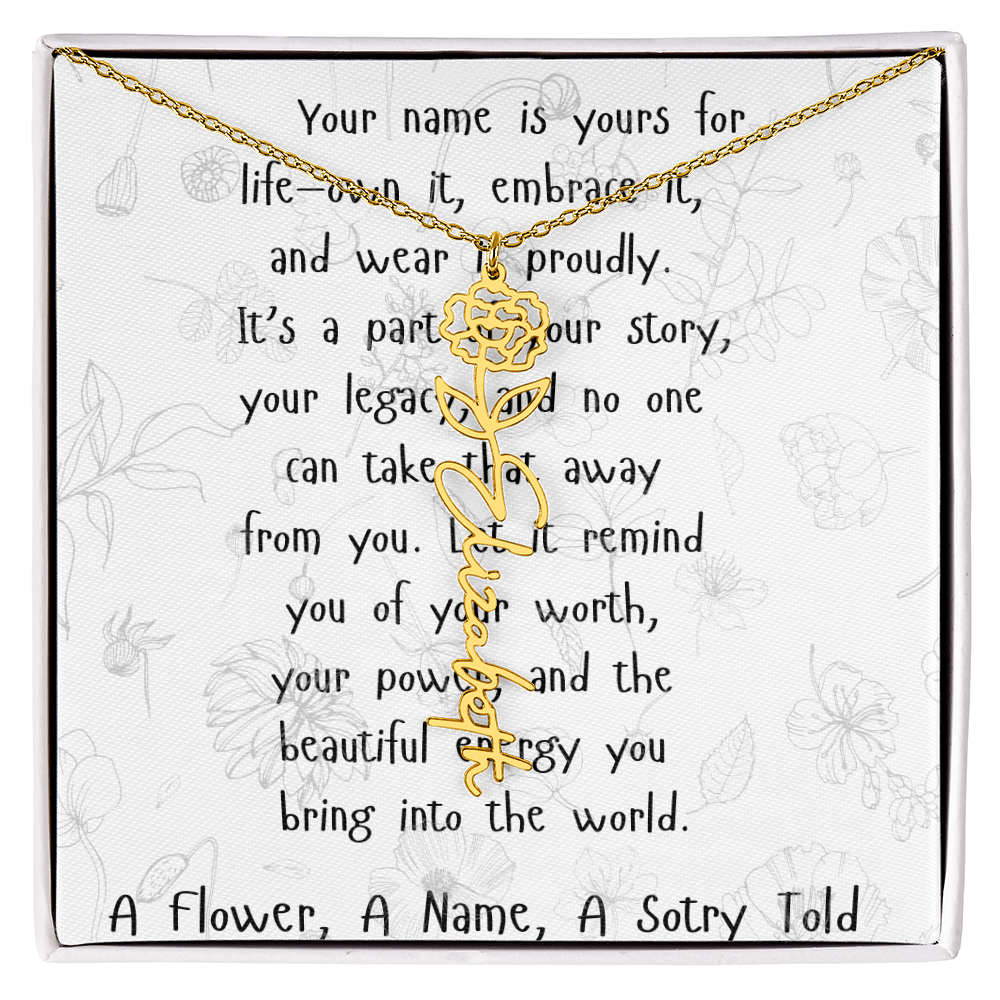 A Flower, A Name, A Story Told