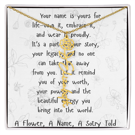 A Flower, A Name, A Story Told