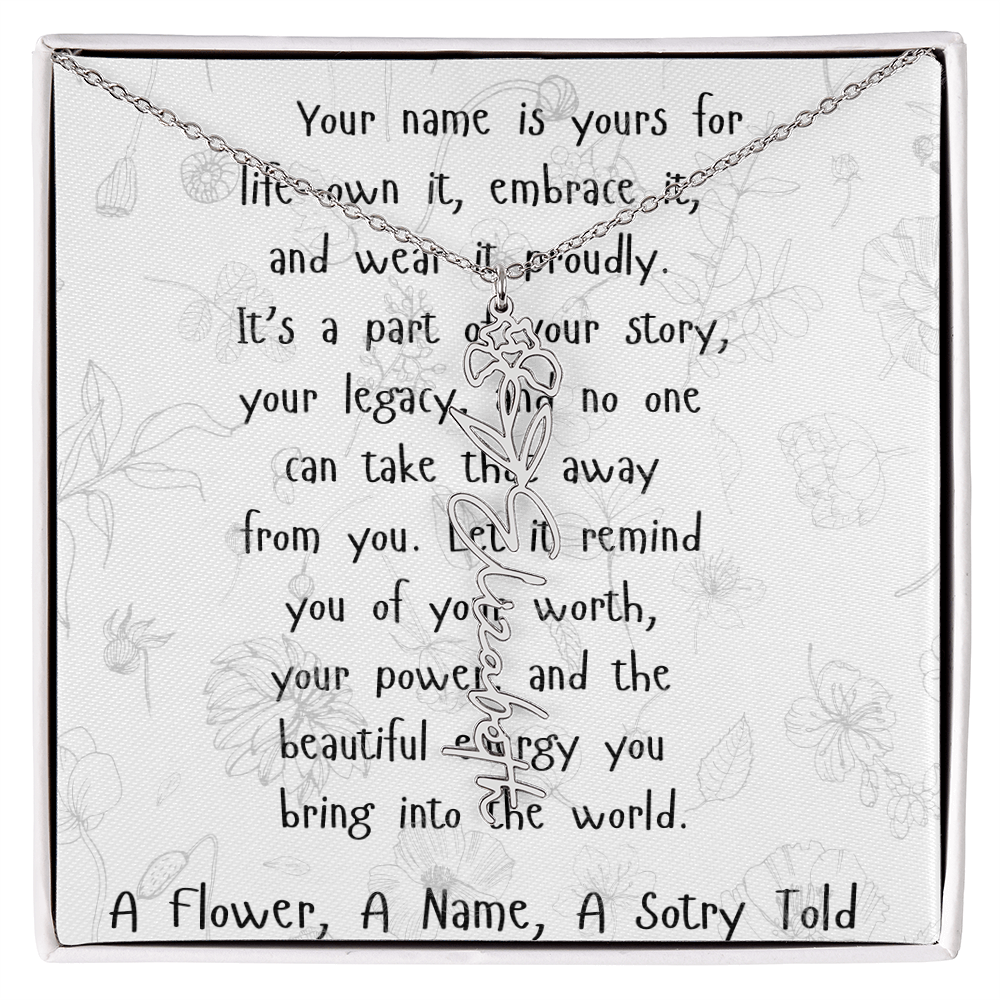 A Flower, A Name, A Story Told