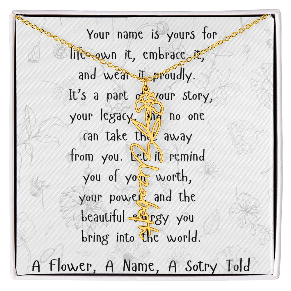 A Flower, A Name, A Story Told