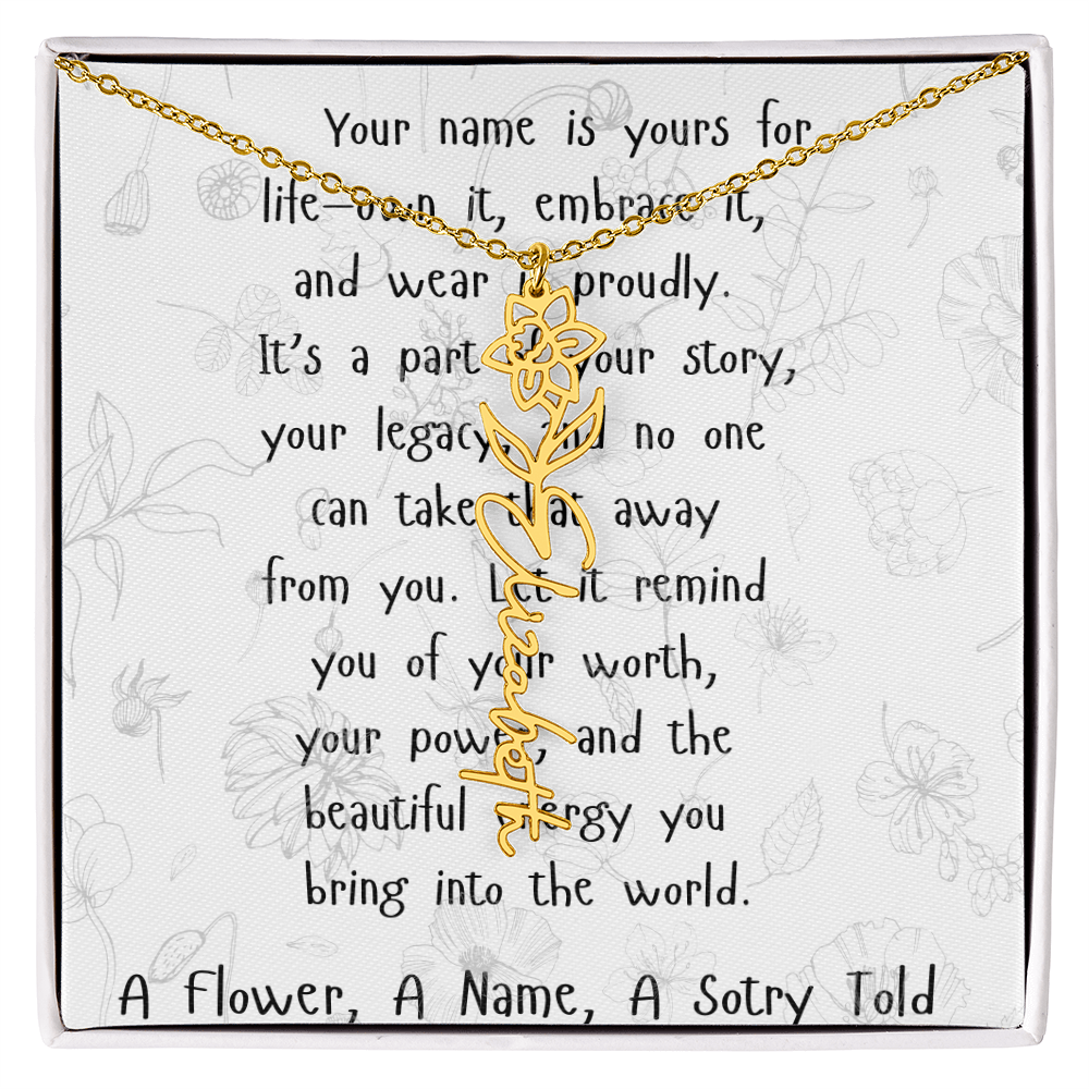 A Flower, A Name, A Story Told