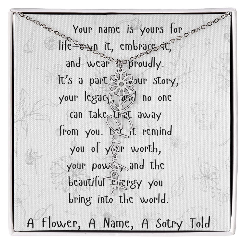 A Flower, A Name, A Story Told