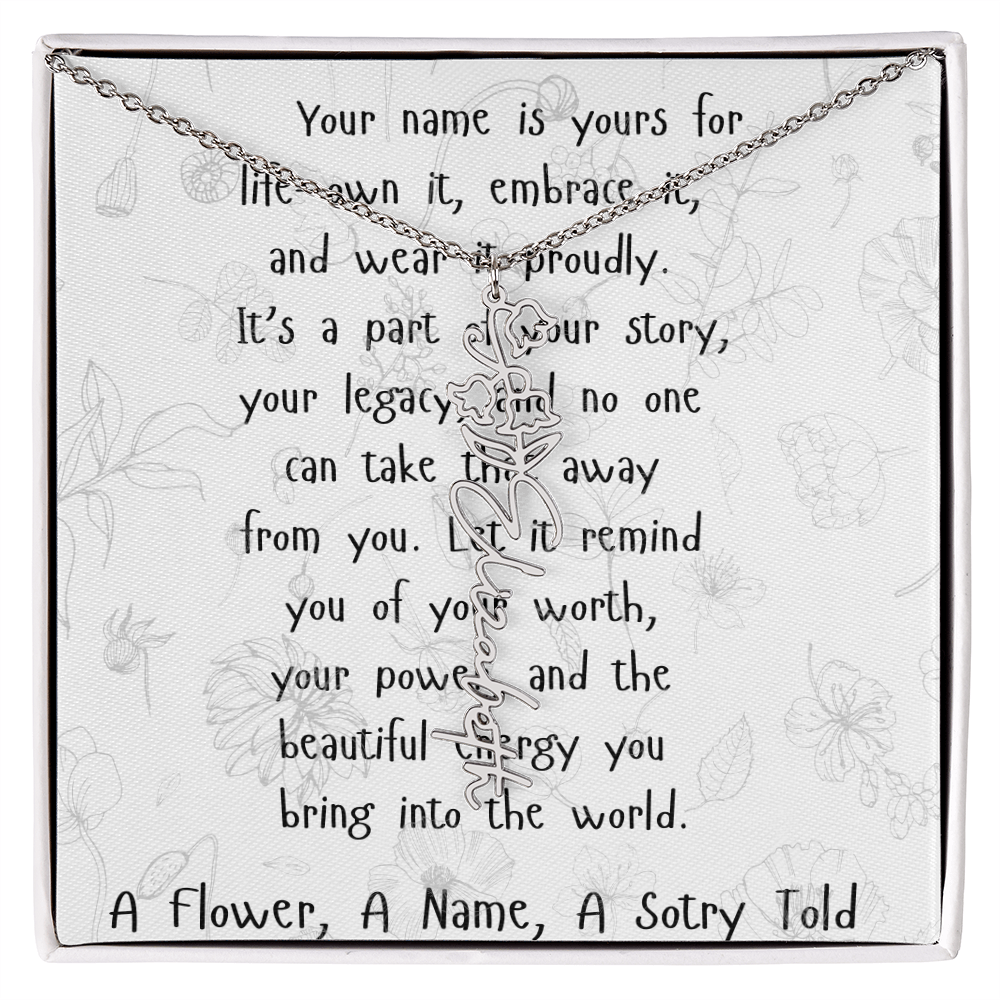 A Flower, A Name, A Story Told