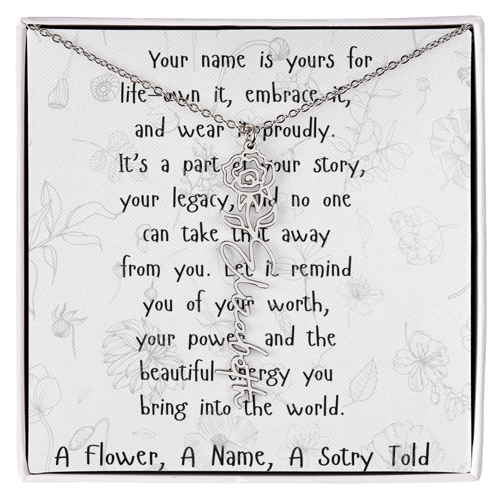 A Flower, A Name, A Story Told