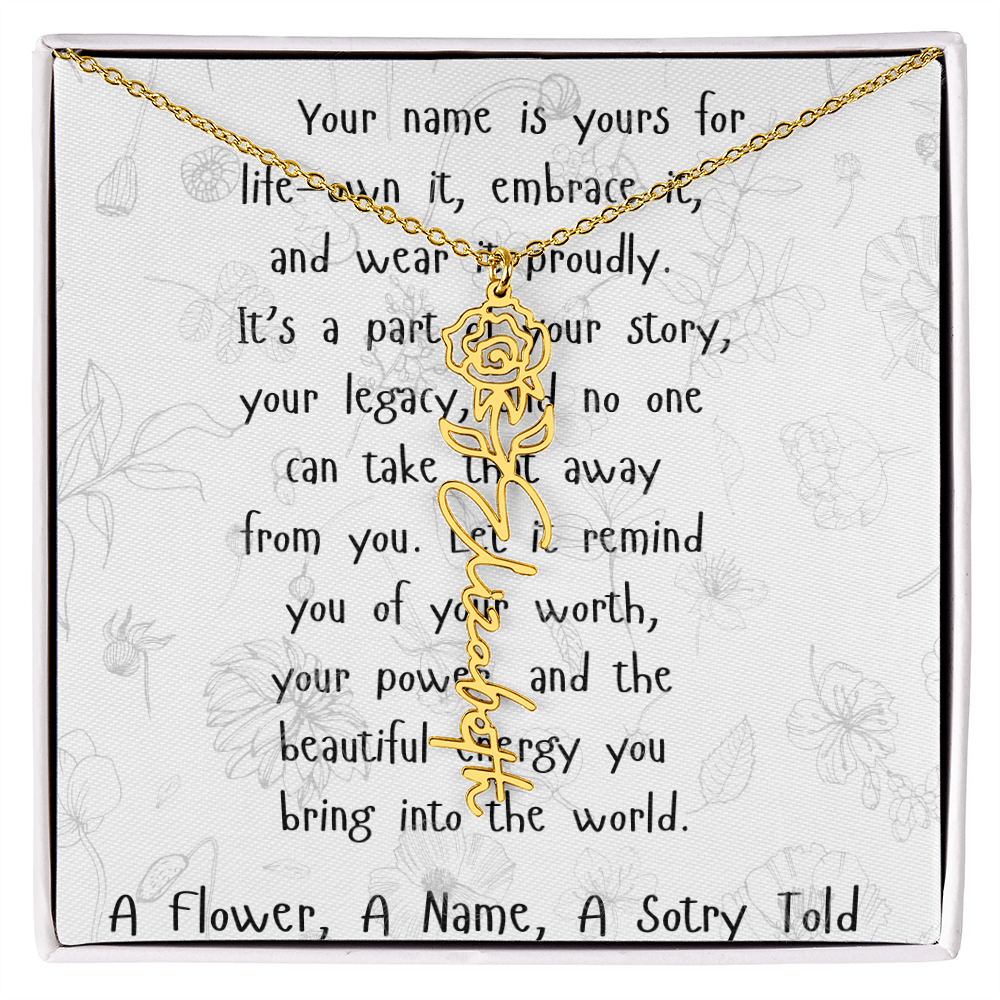 A Flower, A Name, A Story Told