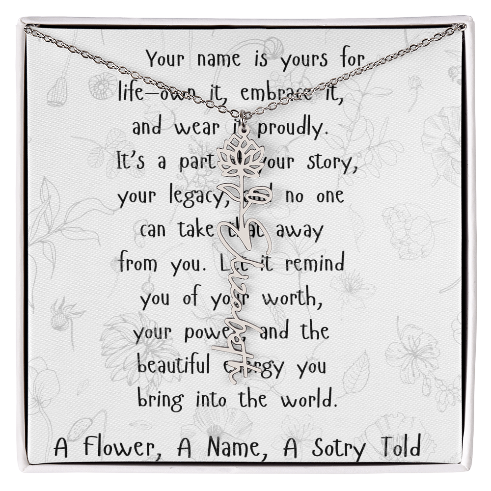 A Flower, A Name, A Story Told