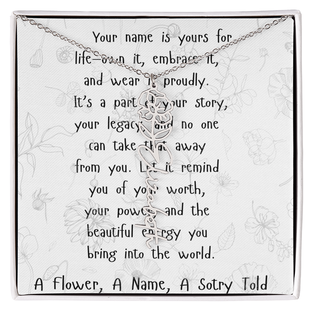 A Flower, A Name, A Story Told