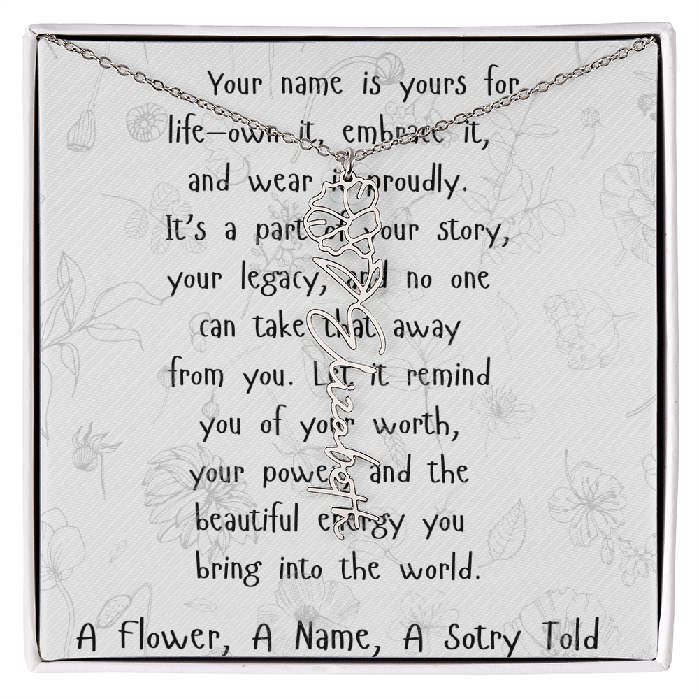 A Flower, A Name, A Story Told