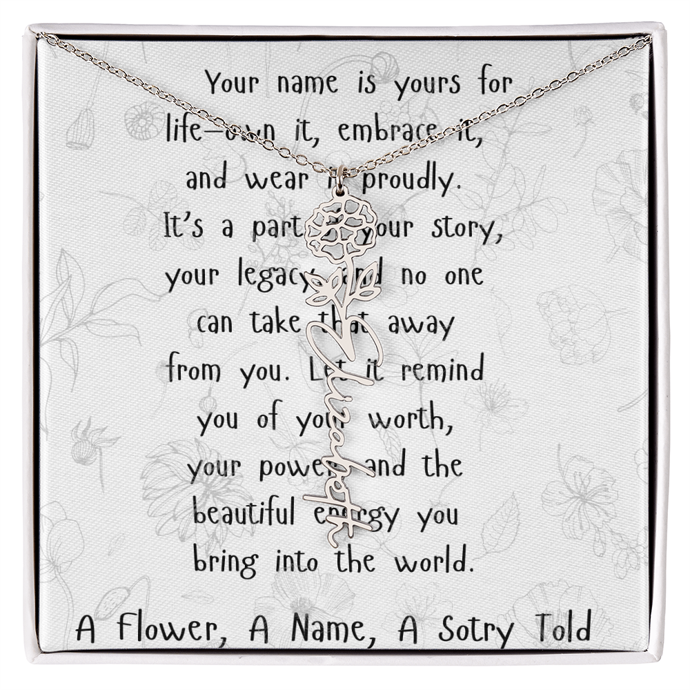 A Flower, A Name, A Story Told