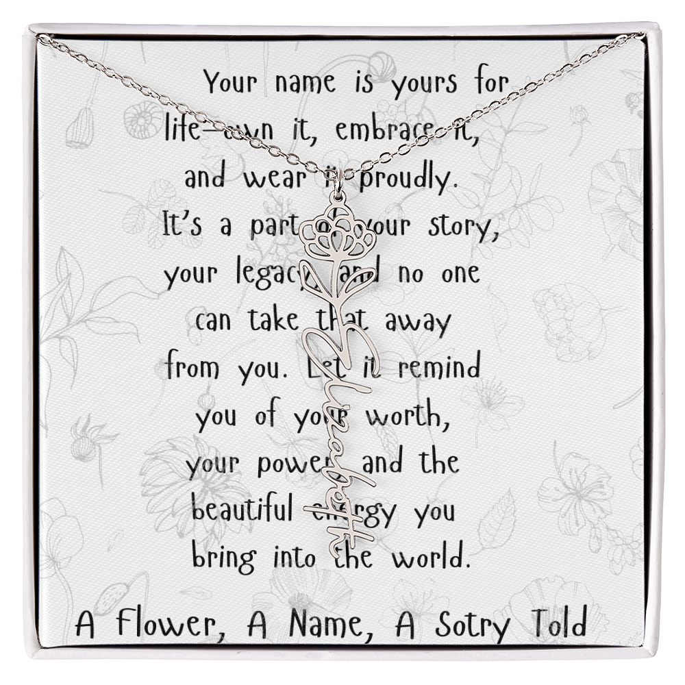 A Flower, A Name, A Story Told