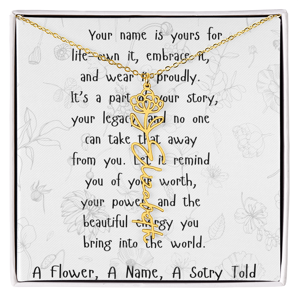 A Flower, A Name, A Story Told