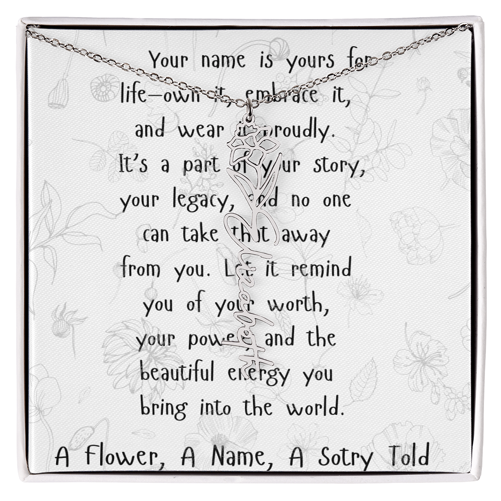 A Flower, A Name, A Story Told