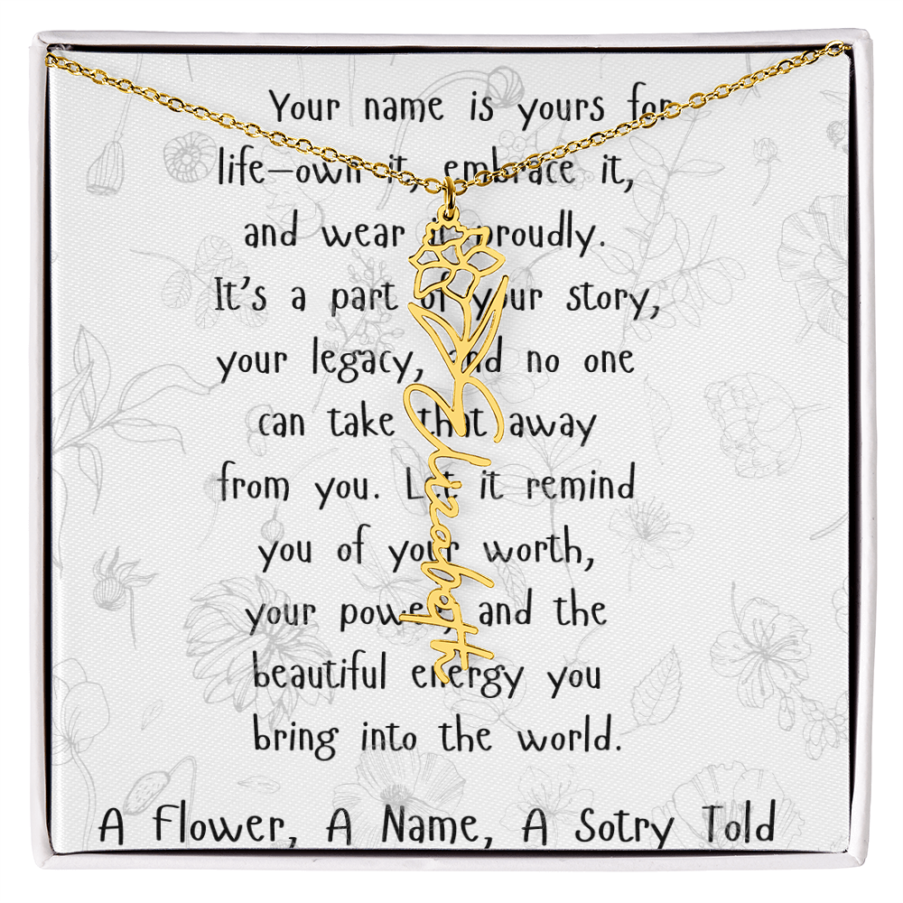 A Flower, A Name, A Story Told